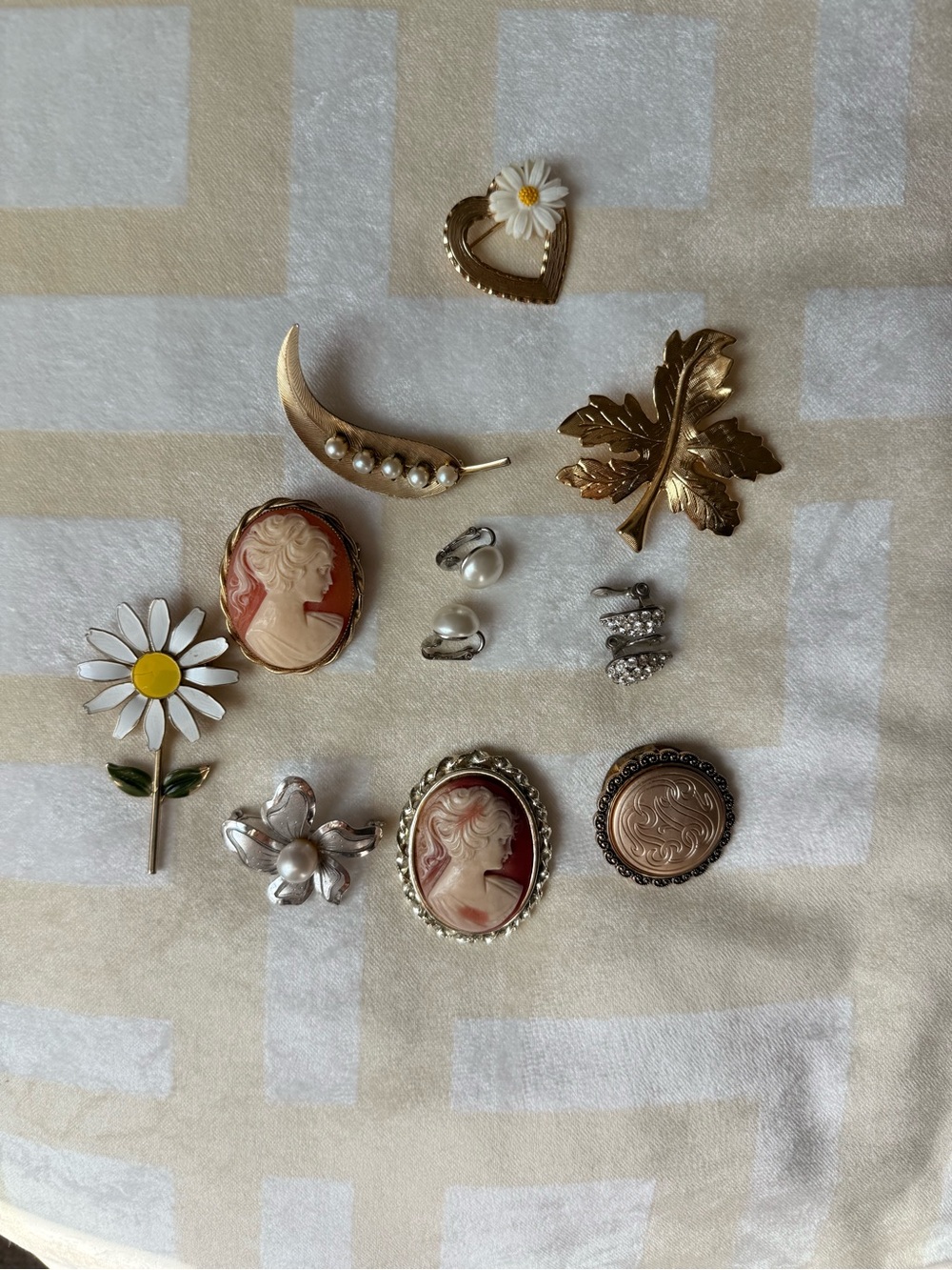 Assortment of  Vintage Estate Costume Jewelry